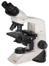 Labomed CXL Advanced Student Microscope  clinical grade microscope features semiplan achromat lenses, substage condensor, and xy stage. Available in halogen or LED lighting