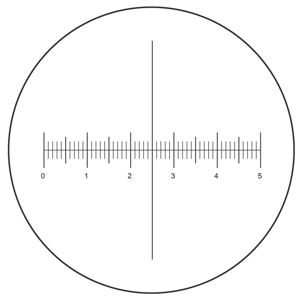 Eyepiece Measurement reticles for Nikon, Olympus, Leica, and more microscopes 