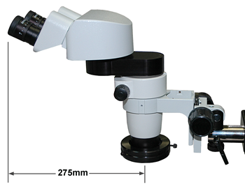 Ergonomic extender installed on SPZ1000 microscope