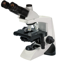 LABOMED Lx400 Laboratory grade microscope with available options: phase contrast, epi-fluorescence, polarization, darkfield, digital camera. LED or Halogen illumination.